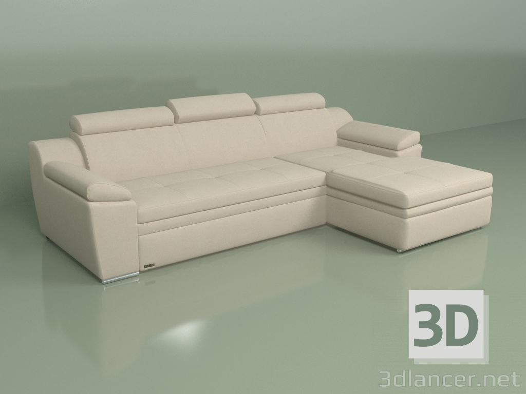 3D modeli Köşe kanepe Nelson - önizleme