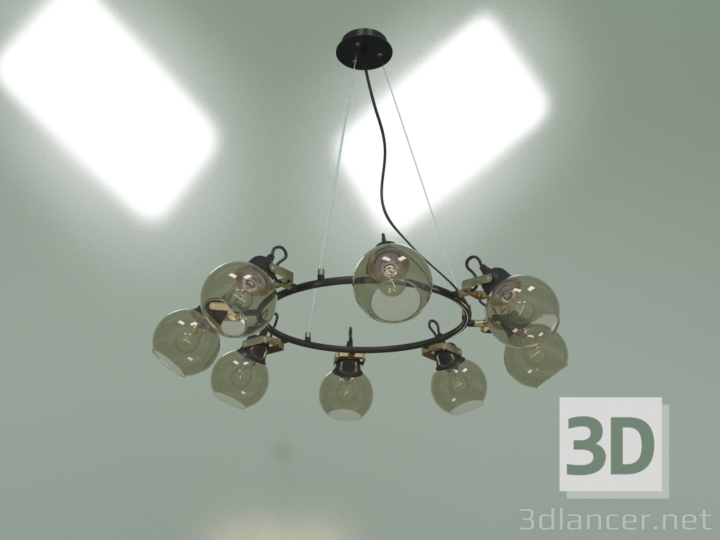 3d model Hanging chandelier Mateo 70119-8 (black) - preview
