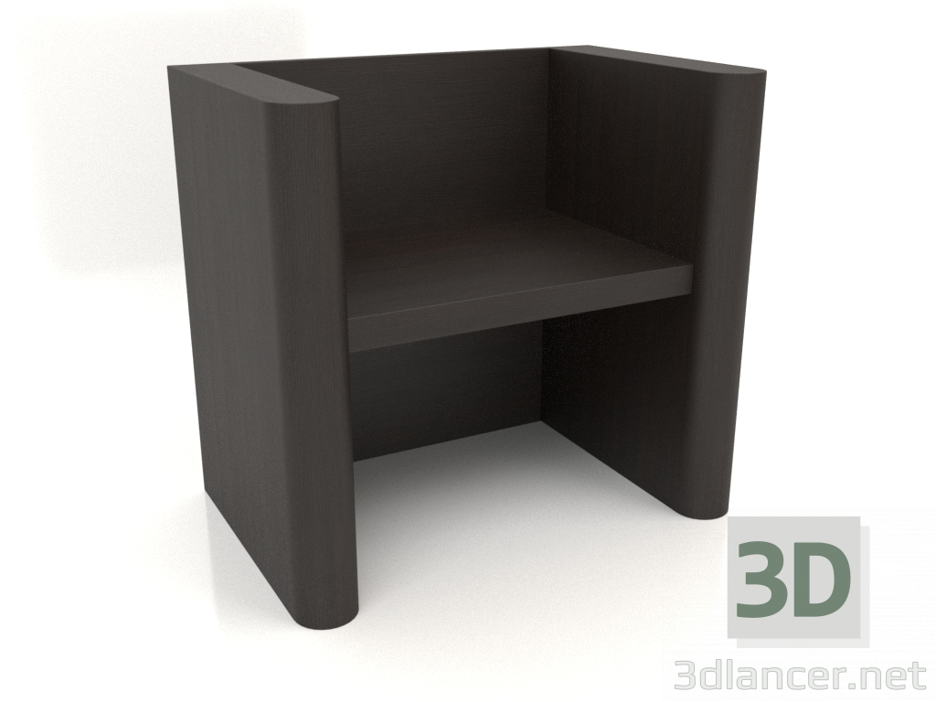 3D Modell Bank VK 07 (800x524x750, Holzbraun dunkel) - Vorschau