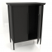 3d model Cabinet MS 04 (semi-open) (940x565x1220, wood black) - preview