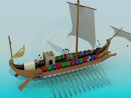 modelo 3D Barco vikingo - escuchar modelo 3D Barco vikingo - escuchar