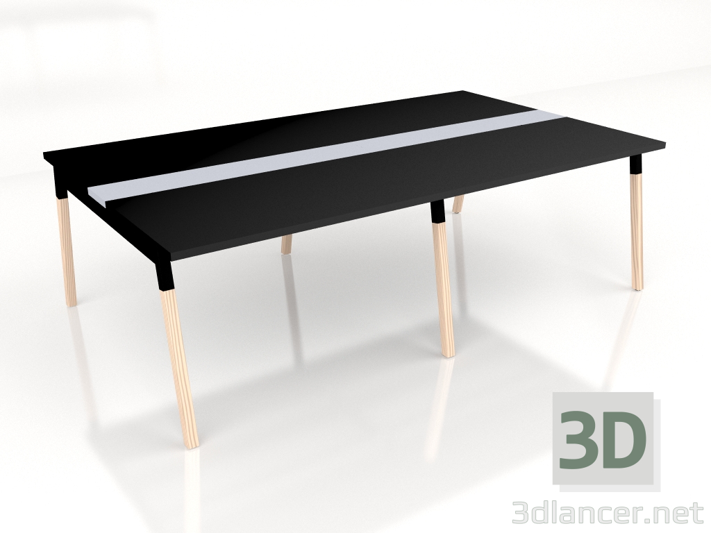 modello 3D Tavolo di negoziazione Ogi W Conference SW42+SW42L (2400x1410) - anteprima