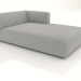 3d model Chaise longue (L) 103x195 with an armrest on the right - preview