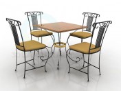 Table et quatre chaises