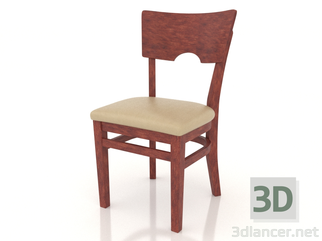 Modelo 3d Cadeira York (cereja) - preview