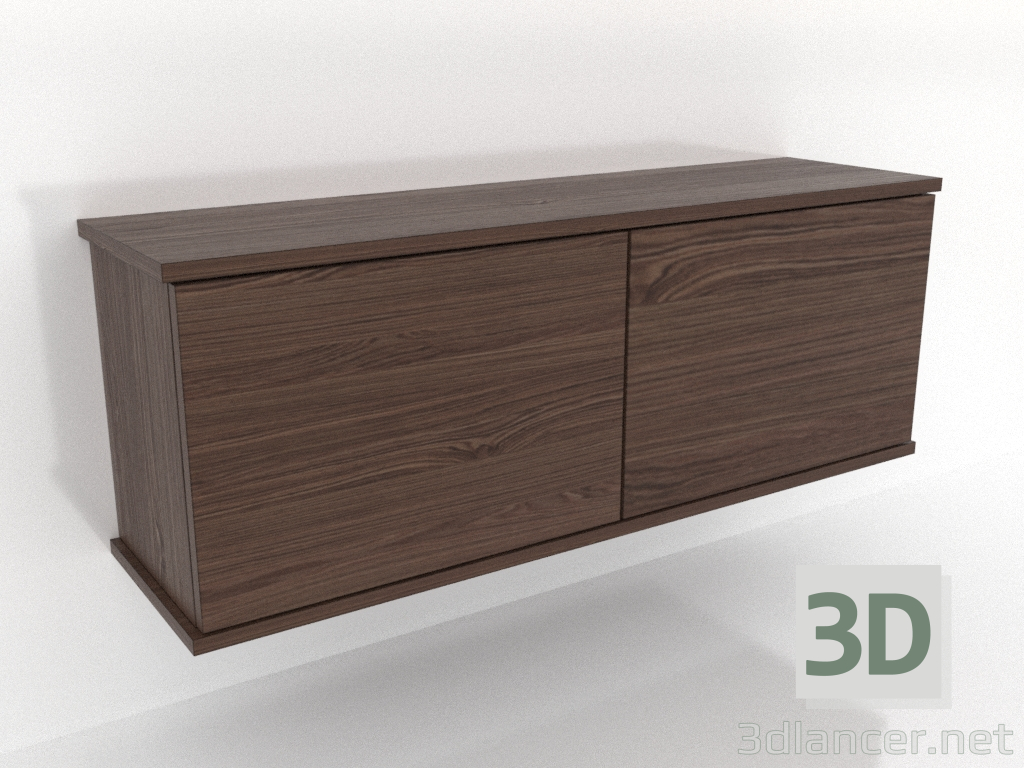 Modelo 3d Prateleira suspensa SHELF 1000 mm (nogueira escura) - preview Modelo 3d Prateleira suspensa SHELF 1000 mm (nogueira escura) - preview