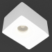 3 डी मॉडल भूतल फिरकी एलईडी दीपक (DL18620_01WW आर सफेद) - पूर्वावलोकन