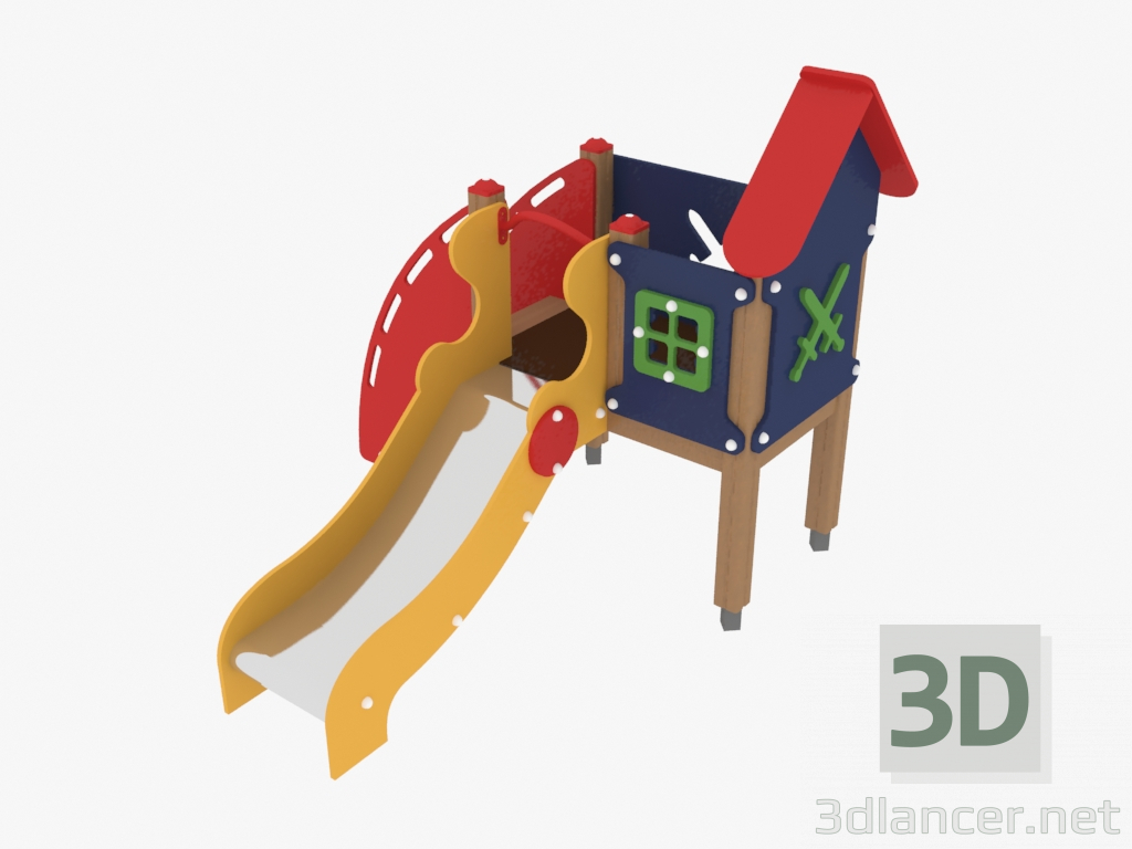 3d model Children's play complex (4104) - preview