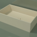 modèle 3D Vasque à poser (01UN31101, Bone C39, L 60, P 36, H 16 cm) - preview