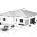 3d Одноэтажный дом модель купить - ракурс