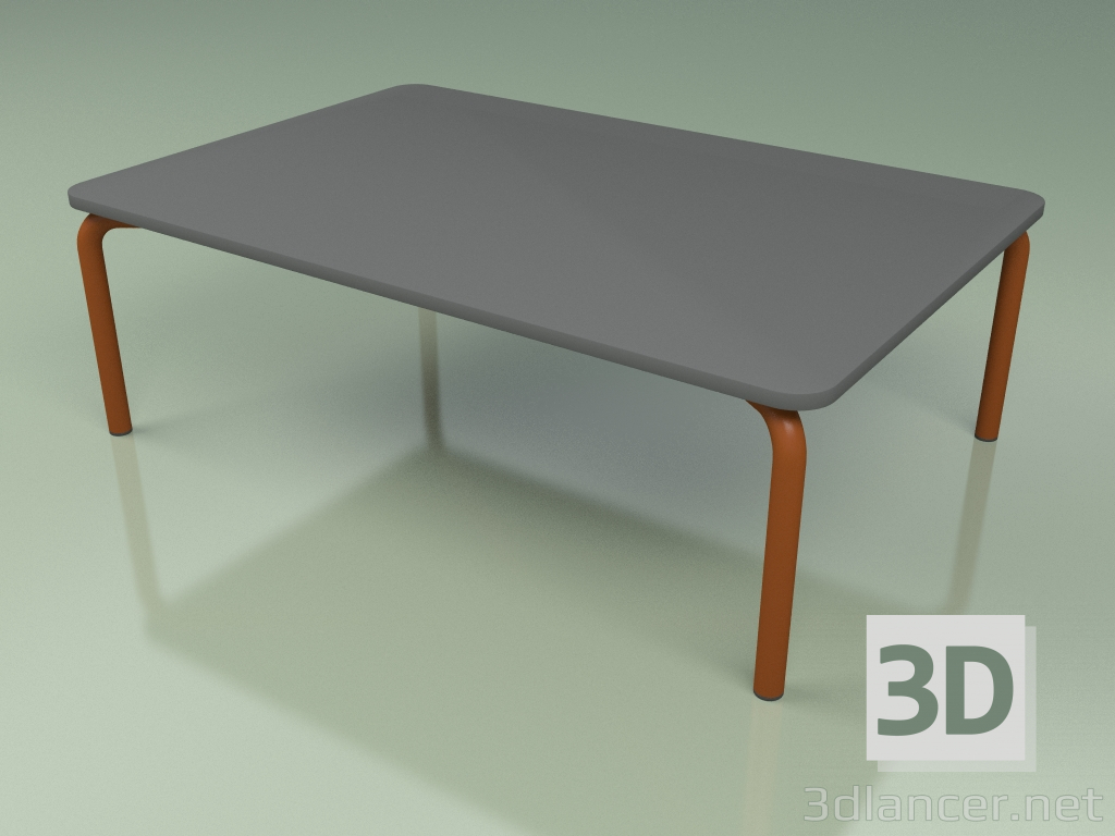 modèle 3D Table basse 006 (Metal Rouille, HPL Gris) - preview