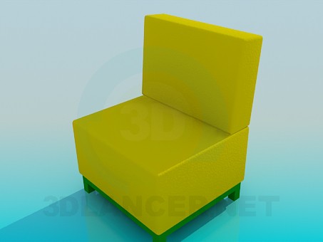 modelo 3D Silla sin brazos - escuchar modelo 3D Silla sin brazos - escuchar