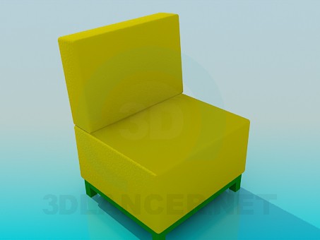 modelo 3D Silla sin brazos - escuchar modelo 3D Silla sin brazos - escuchar