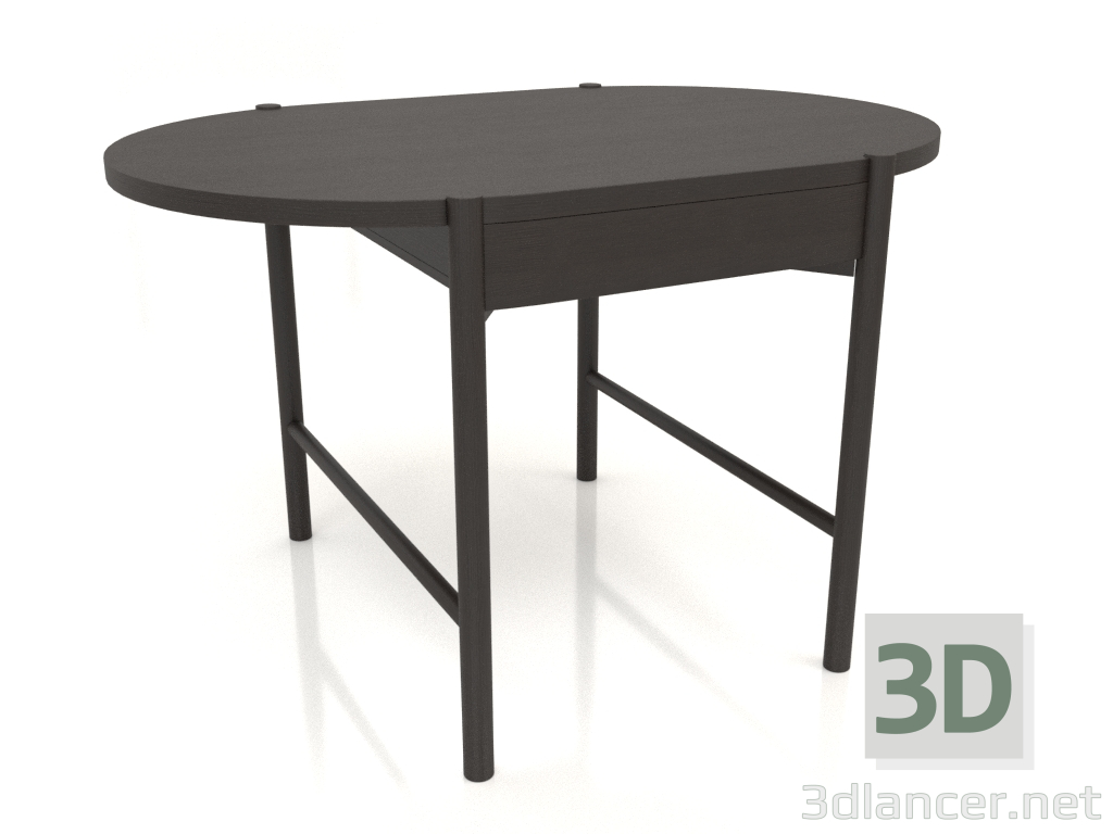 modello 3D Tavolo da pranzo DT 09 (1200x820x754, legno marrone scuro) - anteprima
