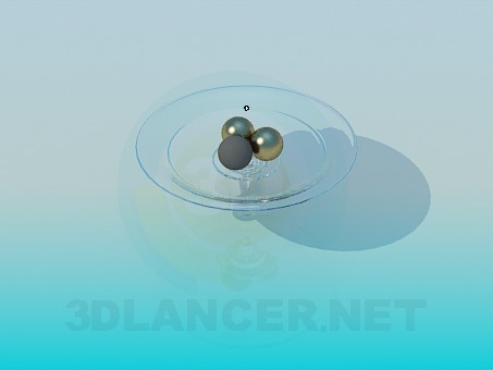 modelo 3D Florero de cristal para frutas - escuchar modelo 3D Florero de cristal para frutas - escuchar
