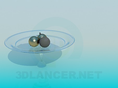 modelo 3D Florero de cristal para frutas - escuchar modelo 3D Florero de cristal para frutas - escuchar