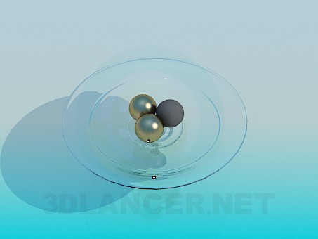modelo 3D Florero de cristal para frutas - escuchar modelo 3D Florero de cristal para frutas - escuchar