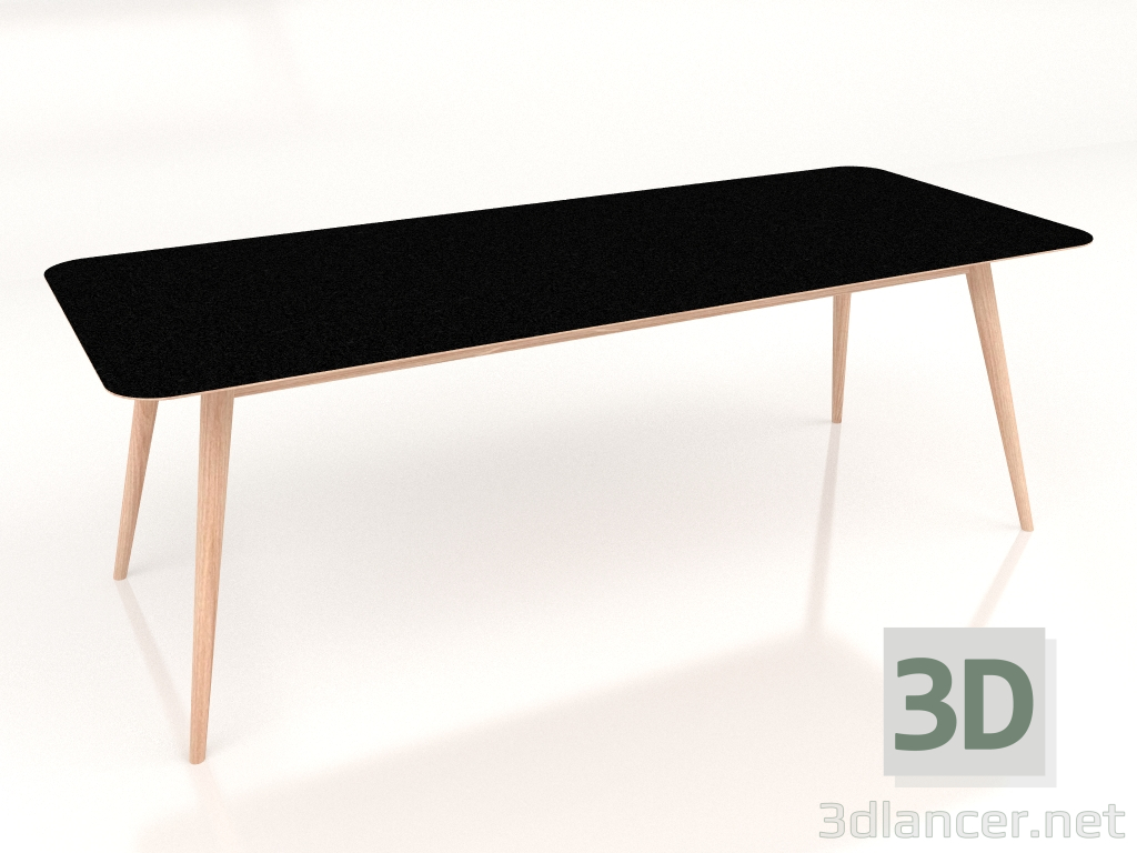 modèle 3D Table à manger Stafa 220 (Néron) - preview