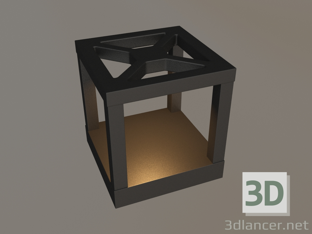 modello 3D Lampada LGD-Path-Cub-H230B-12W Bianco Caldo - anteprima