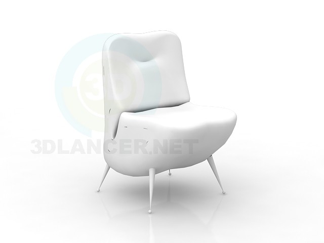 modello 3D sedia - anteprima