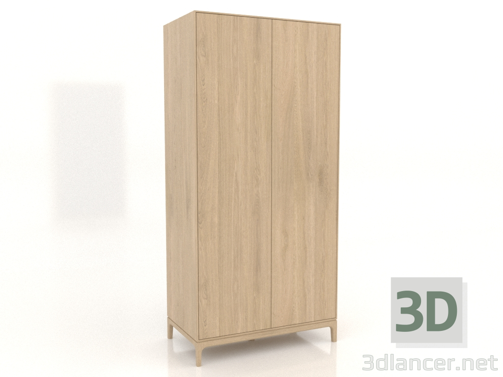 3D Modell Kleiderschrank FARGO 1050x600x2200 mm (Eiche hell) - Vorschau