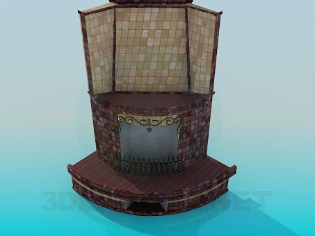 modelo 3D Chimenea - escuchar modelo 3D Chimenea - escuchar