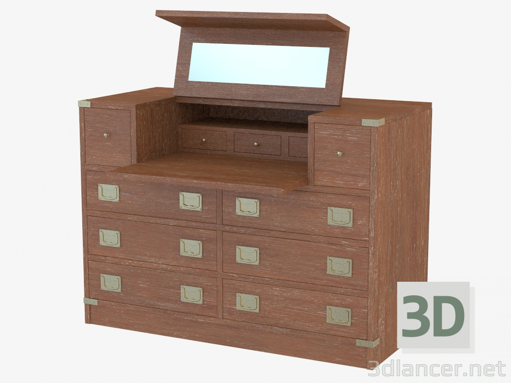 3d model Chest of drawers with dressing table function - preview