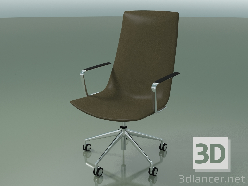 modello 3D Sedia da ufficio 2114CI (5 ruote, con braccioli) - anteprima