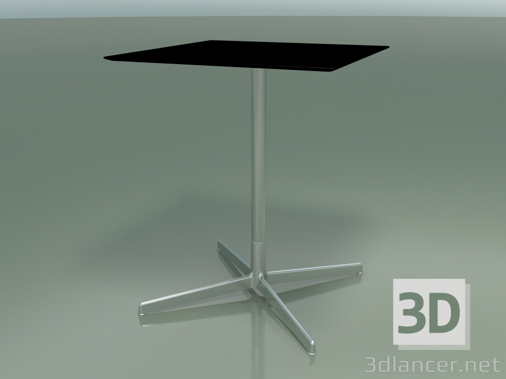 3d model Square table 5548 (H 72.5 - 59x59 cm, Black, LU1) - preview