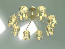 Ceiling chandelier 10101-8 (mother-of-pearl gold-clear crystal)