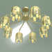 3d model Ceiling chandelier 10101-8 (mother-of-pearl gold-clear crystal) - preview