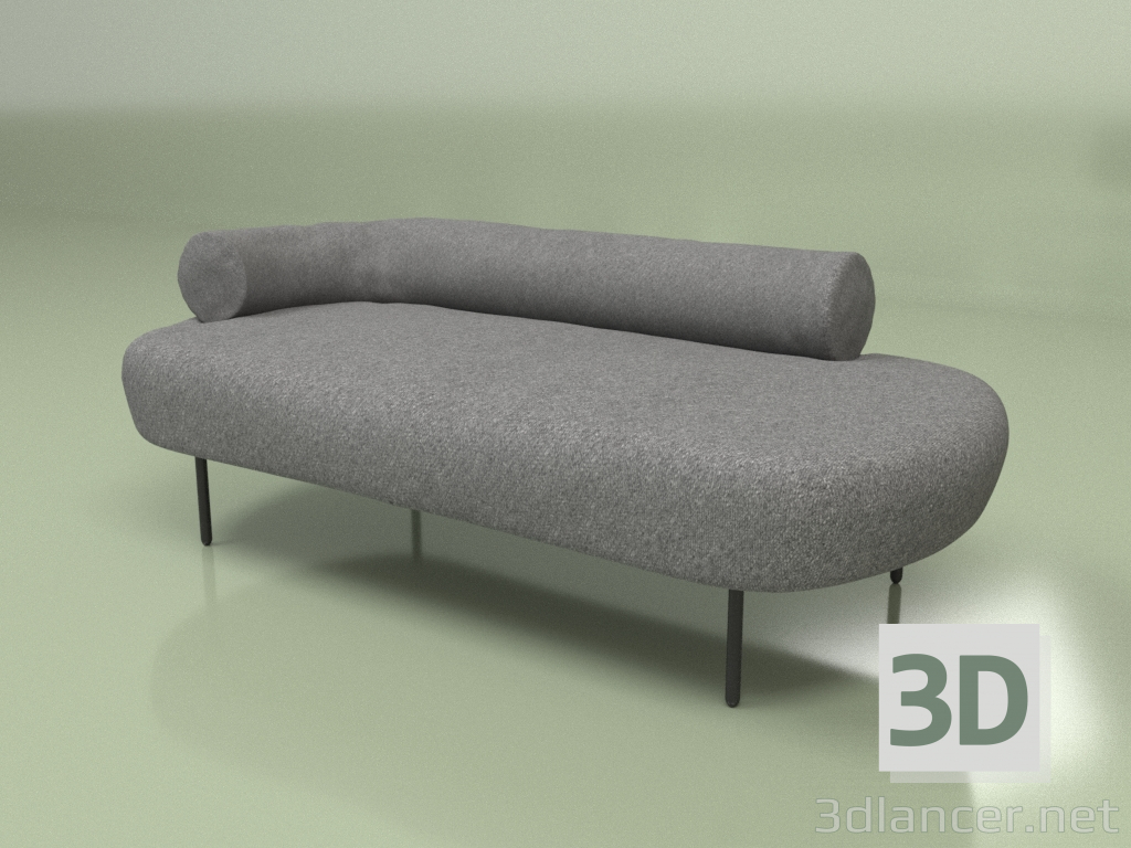 modello 3D Divano Adelaide (grigio scuro) - anteprima