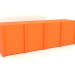 modèle 3D Buffet MW 05 (2465х667х798, orange vif lumineux) - preview