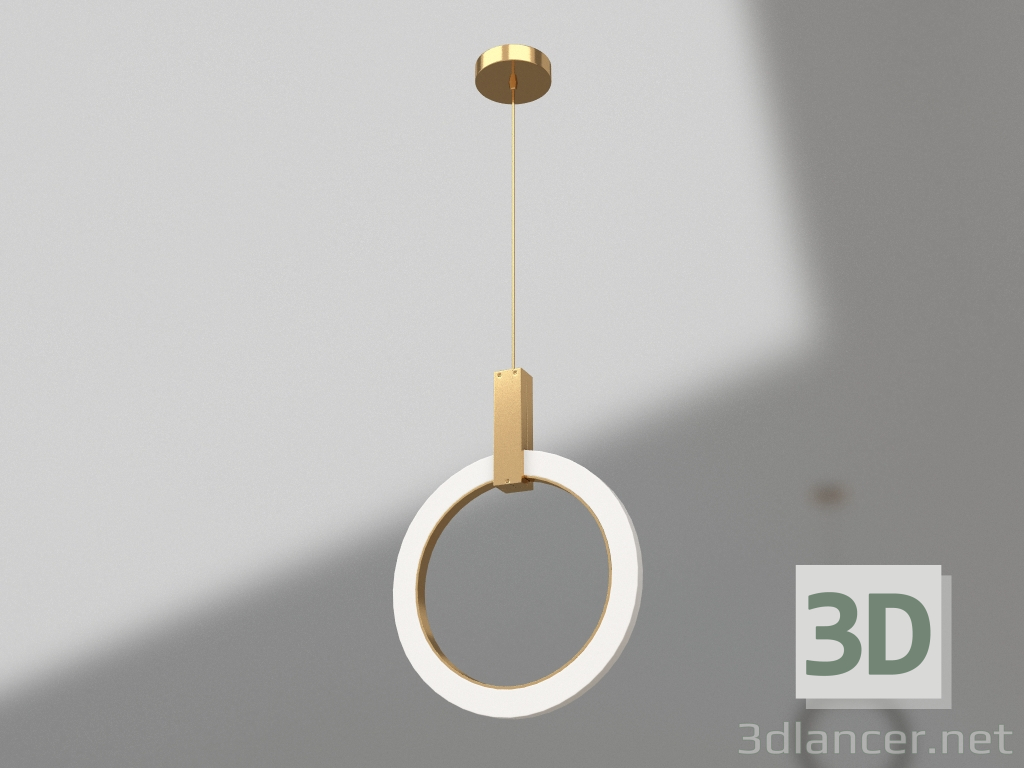 modello 3D Ciondolo Azalea bronzo d30 (08430-30.20) - anteprima
