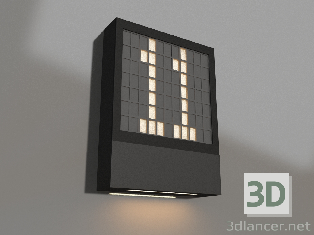 modello 3D Lampada LGD-SIGN-WALL-S150x200-3W Warm3000 (RS, 148 gradi, 230V) - anteprima