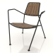 3D Modell Sessel mit Holz - Vorschau