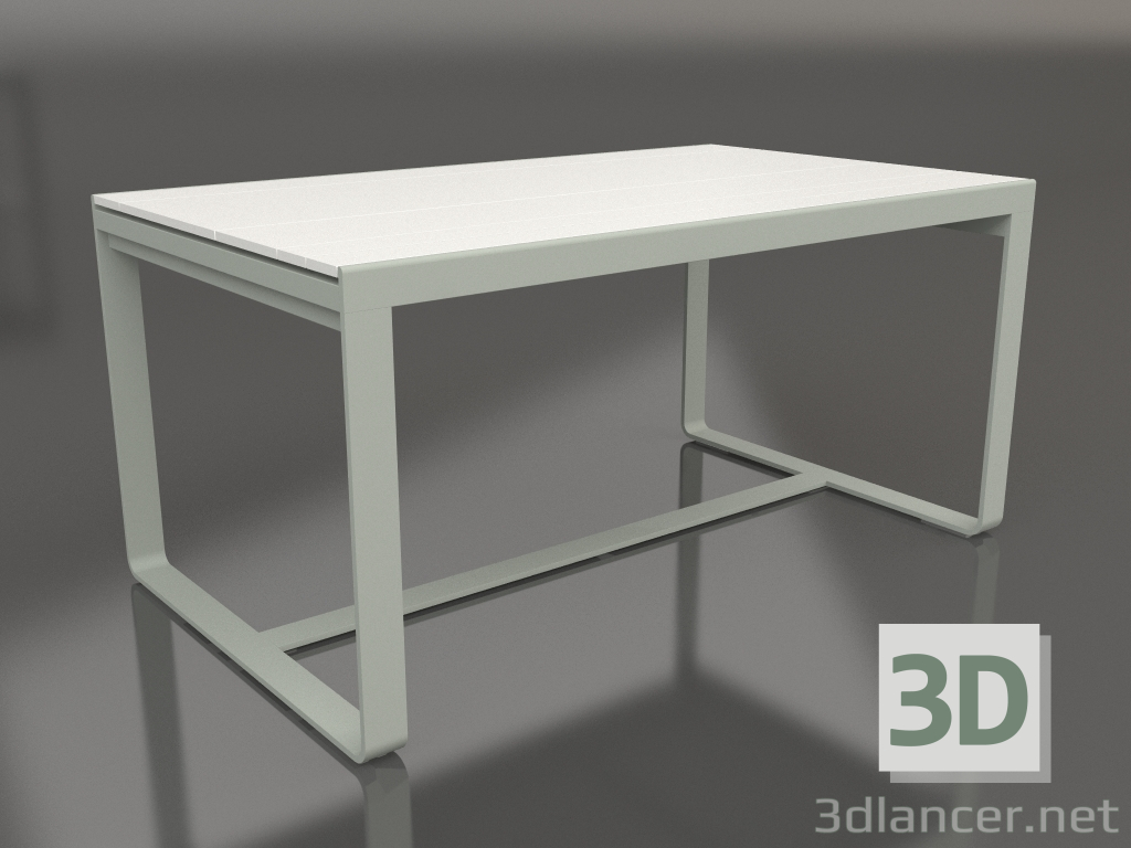 3D modeli Yemek masası 150 (Beyaz polietilen, Çimento grisi) - önizleme