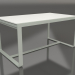 3d model Dining table 150 (White polyethylene, Cement gray) - preview