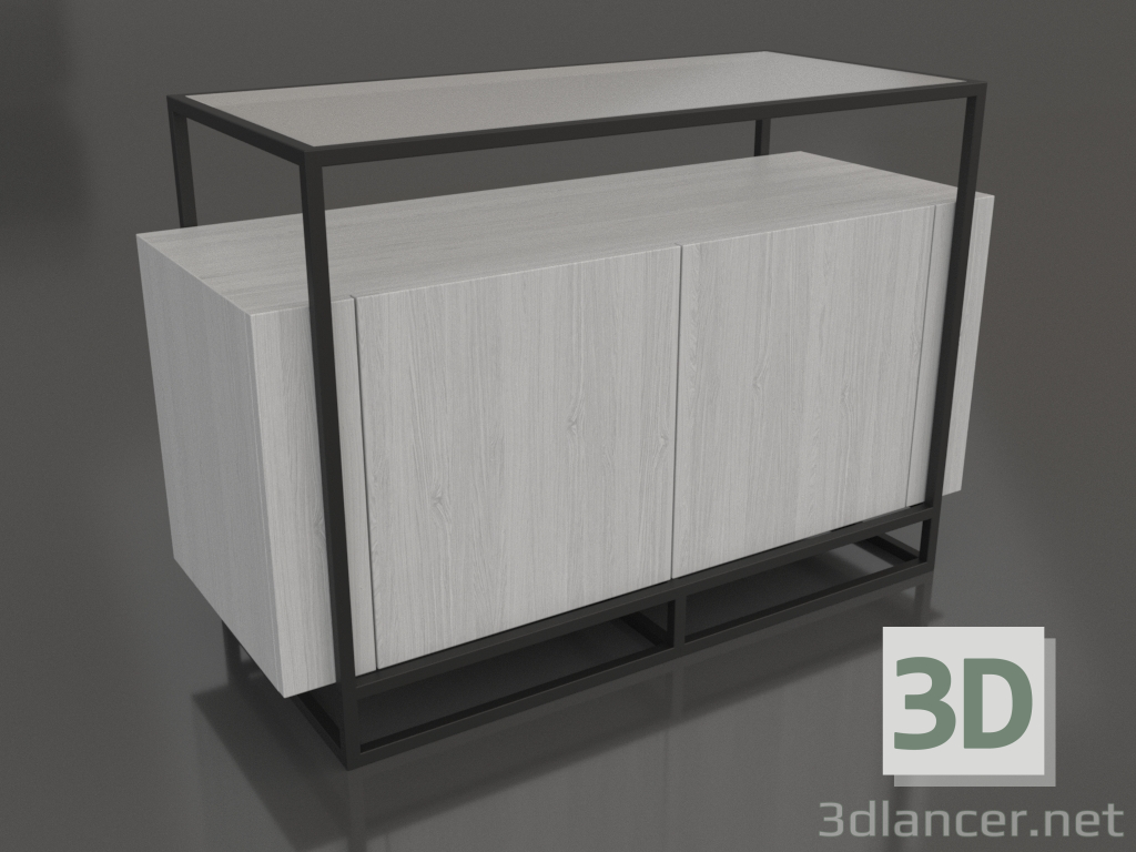 3d model Cómoda 2 (blanco RAL 9010) - vista previa