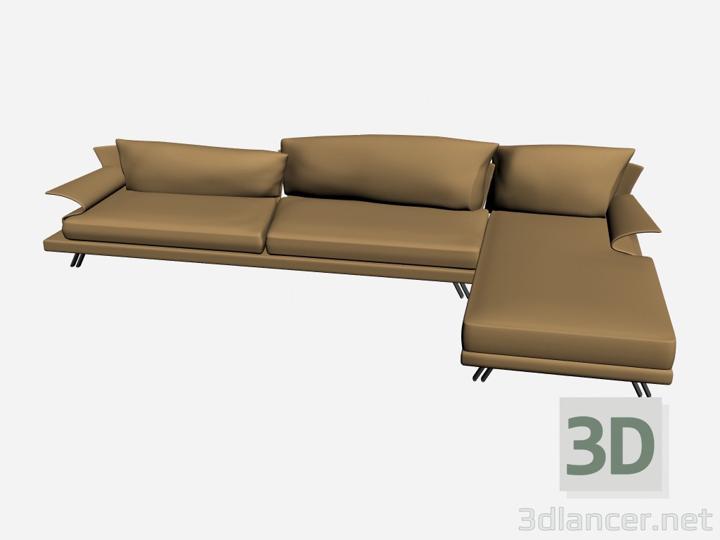 modèle 3D Canapé Super roy angolare 6 - preview