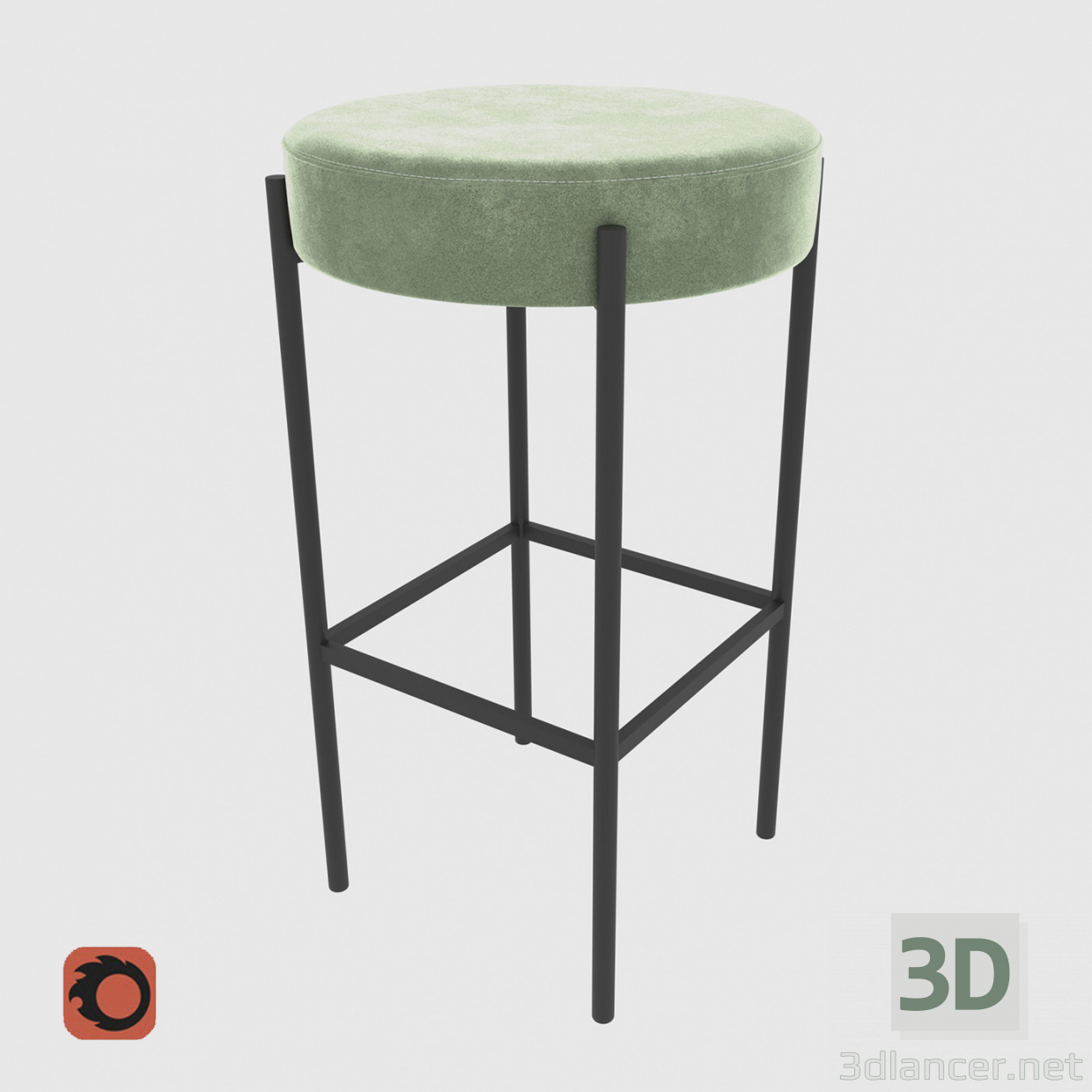 3d model Bar Stool 430 Bar - preview 3d model Bar Stool 430 Bar - preview