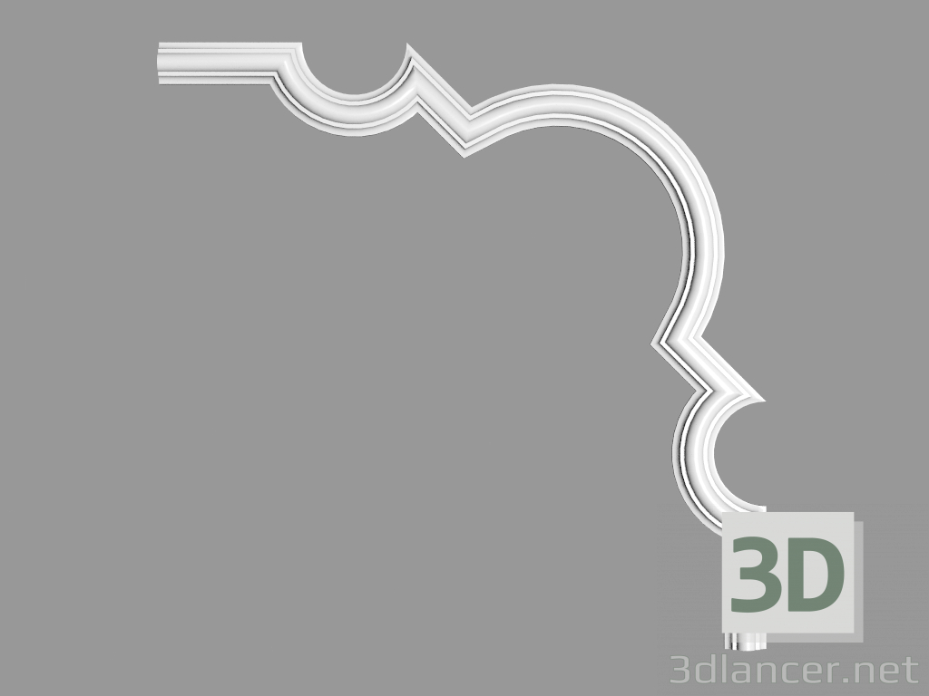 modello 3D Angolo di modanatura (UM 010) - anteprima