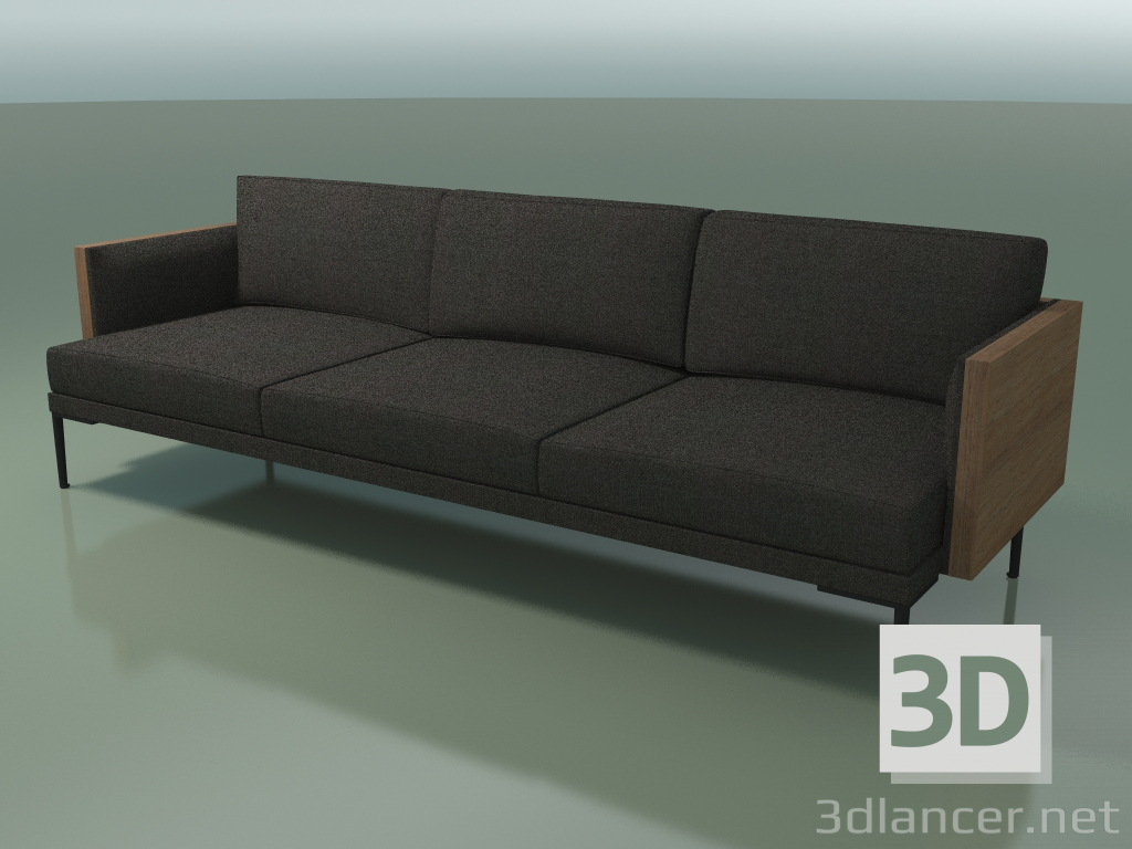 3d model 3-seater sofa 5243 (Walnut) - preview