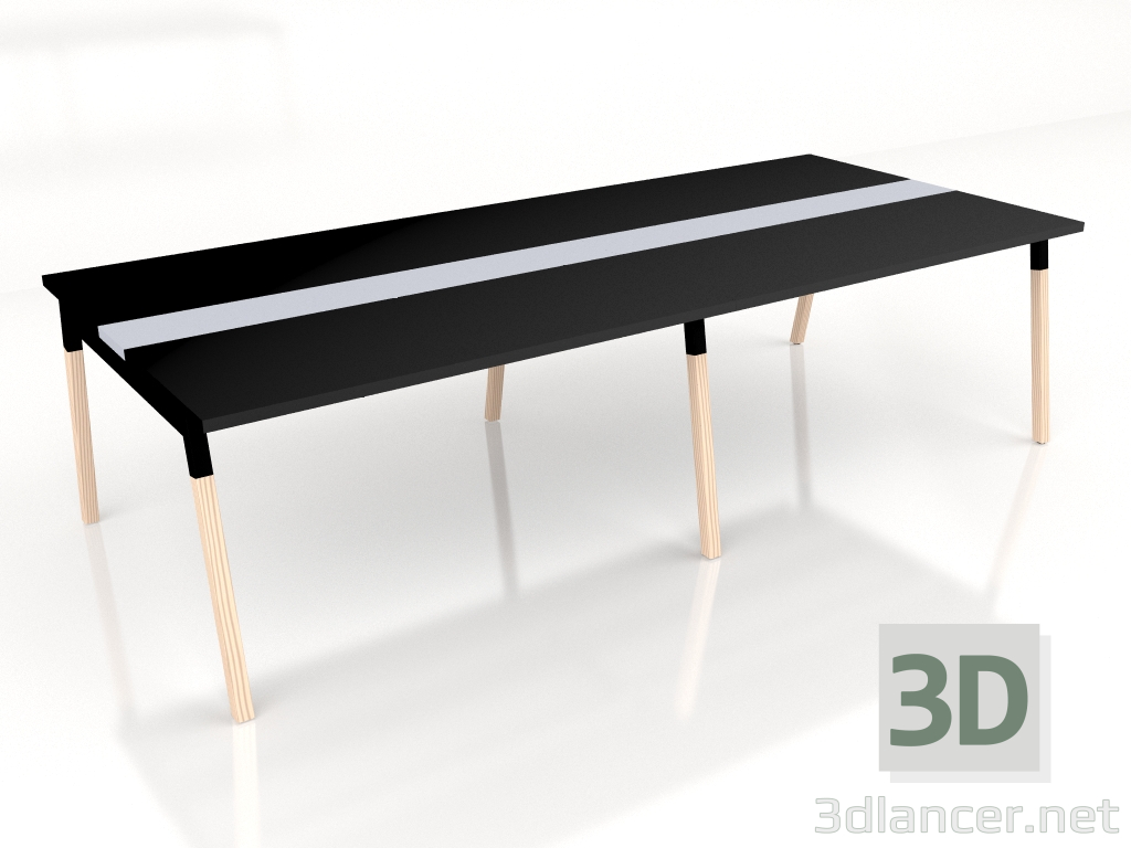 modello 3D Tavolo di negoziazione Ogi W Conference SW24+SW24L (2800x1210) - anteprima
