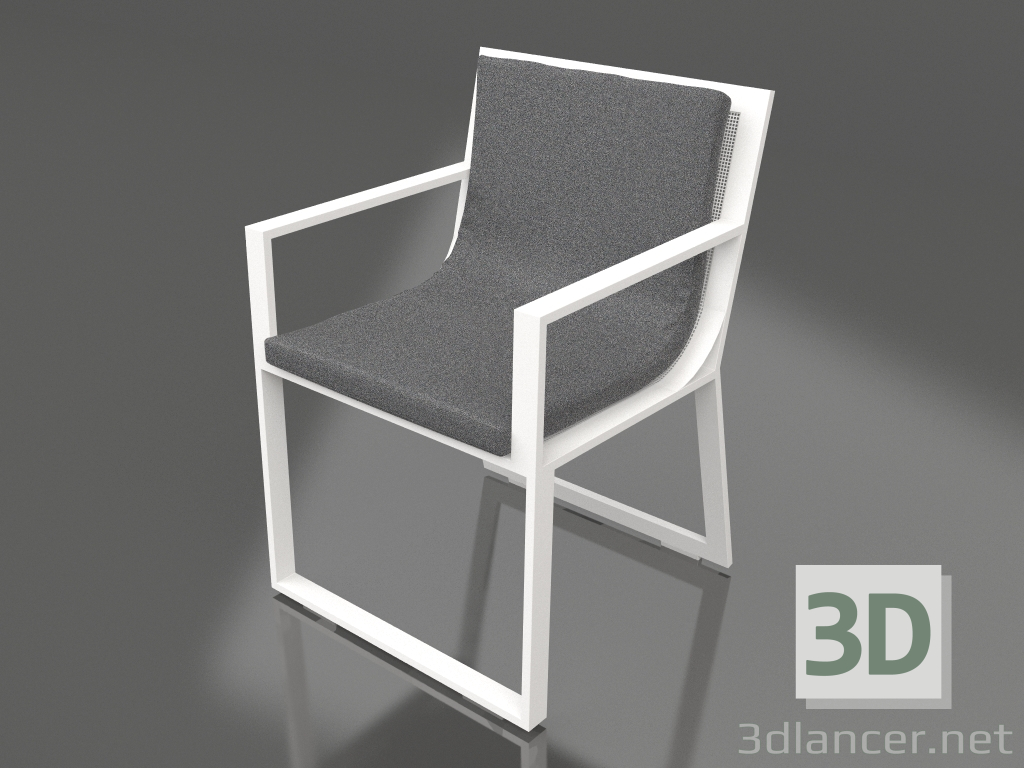 3D modeli Yemek Sandalyesi (Beyaz) - önizleme