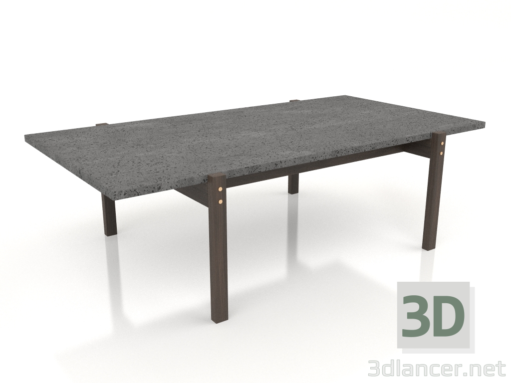 3D Modell Couchtisch Eugene (Dunkler Beton, Dunkle Eiche) - Vorschau