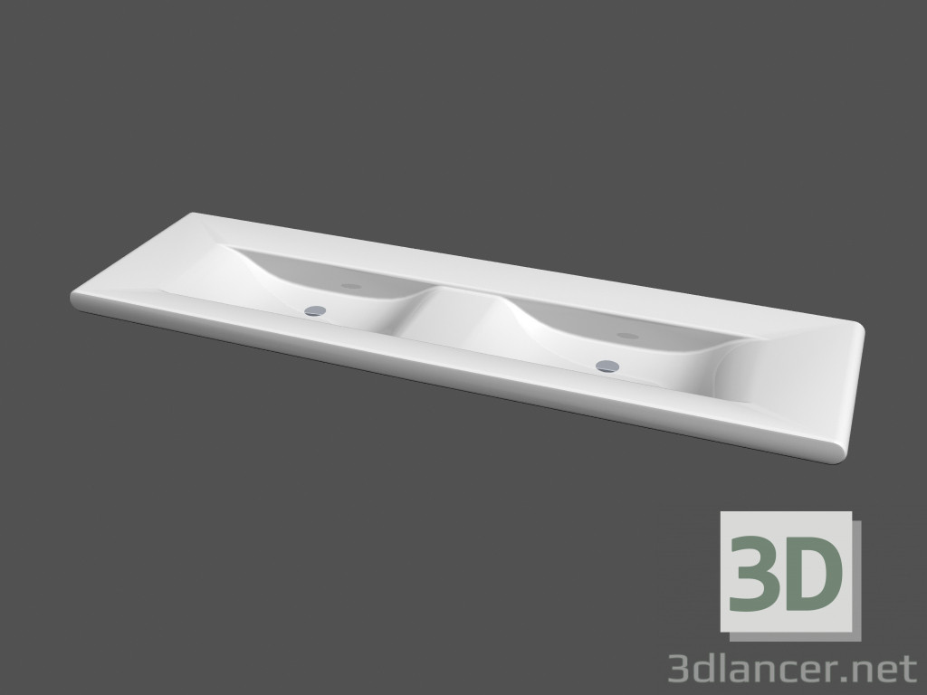 3D modeli Çift Kişilik konsinye l oturma r2 lavabo - önizleme