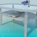 Modelo 3d Mesa de jantar de vidro - preview