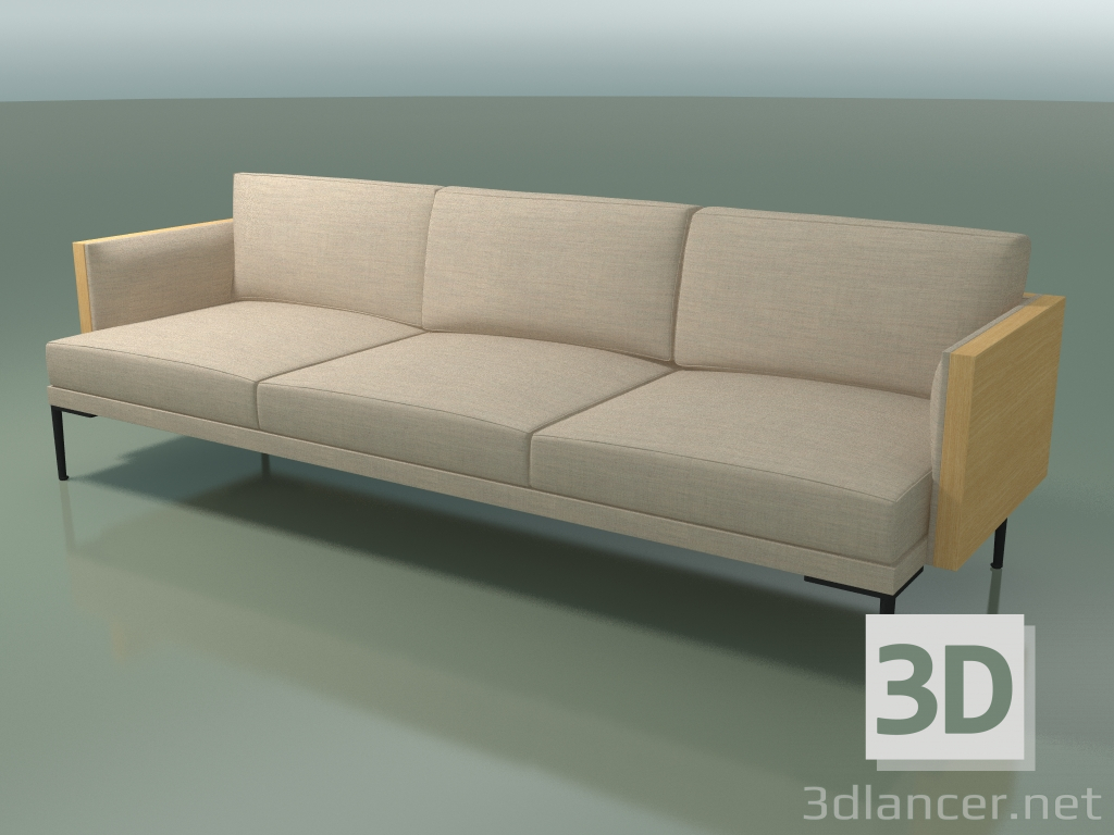 3d model 3-seater sofa 5243 (Natural oak) - preview