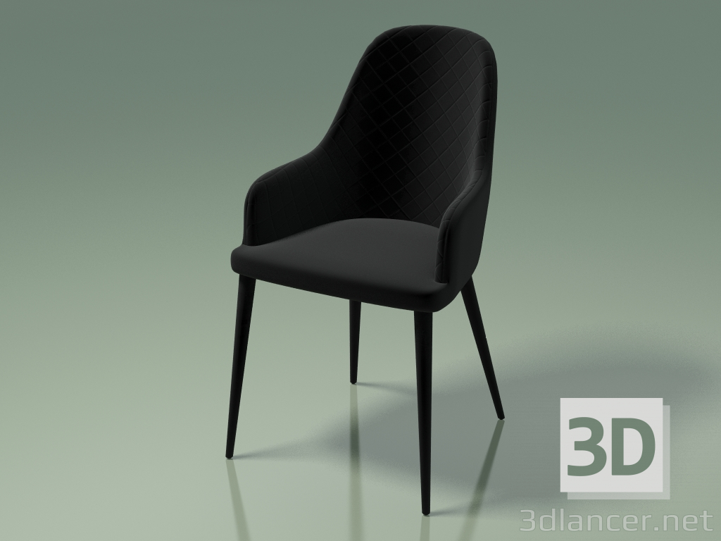 3 डी मॉडल भोजन कुर्सी एलिजाबेथ (111275, काला) - पूर्वावलोकन